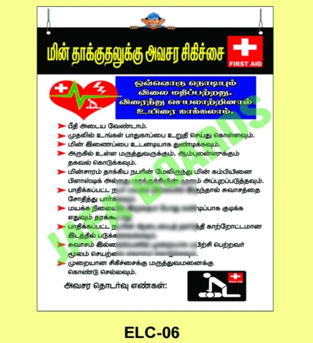 Electrical safety poster warning against unsafe electrical practices