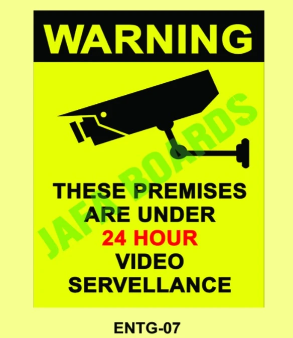 Factory entry gate instruction poster with safety guidelines