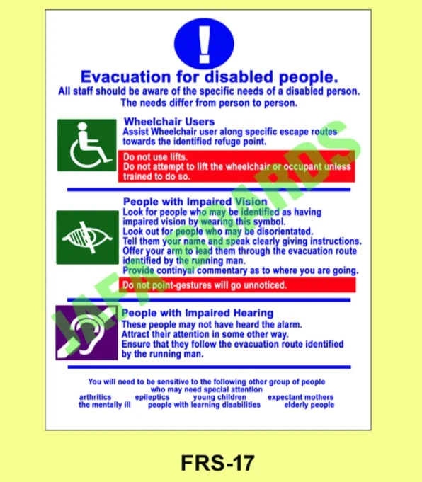 Fire safety do and donts poster