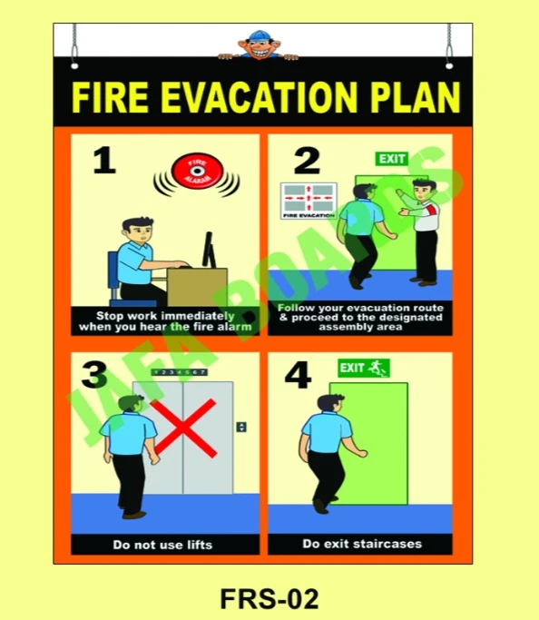 Industrial fire safety awareness poster Chennai