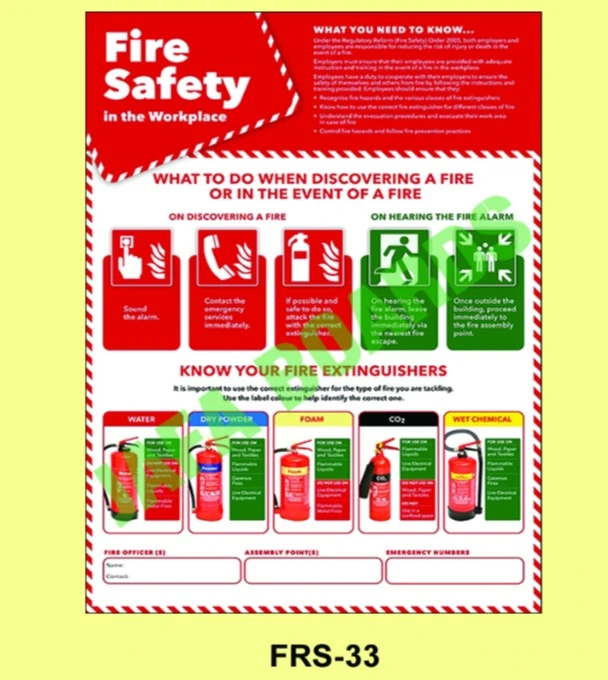 Fire prevention awareness poster