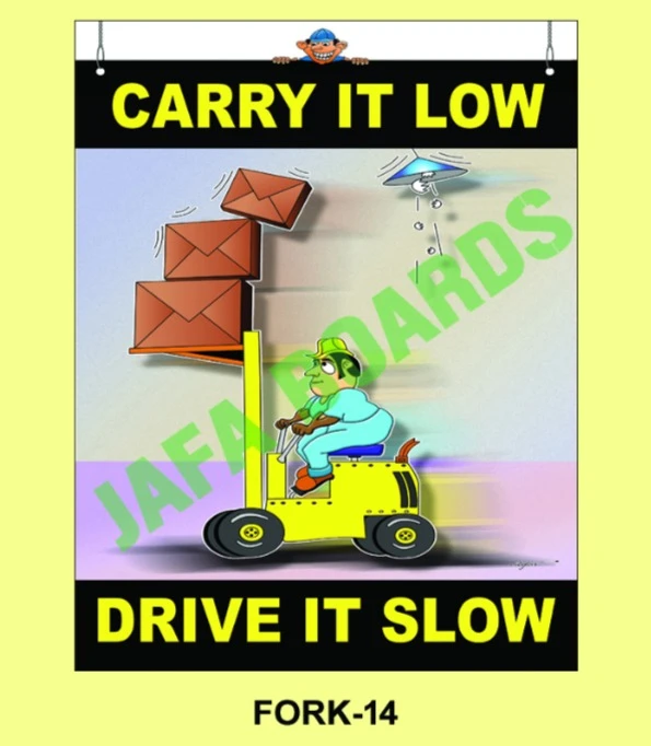 Forklift safe lifting practices poster