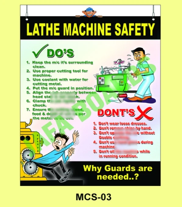 Machine Safety poster 3 – machine handling