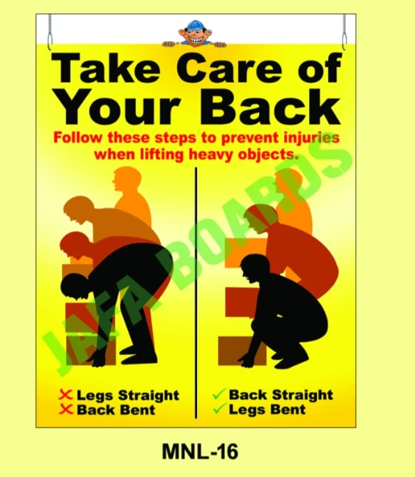 Manual Handling poster 16 – repetitive strain prevention