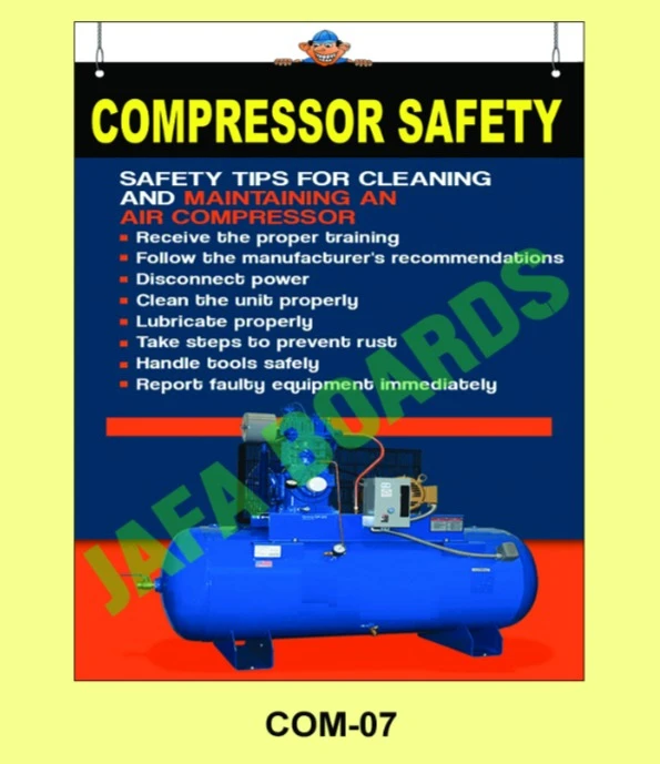 Compresser Safety Poster Chennai