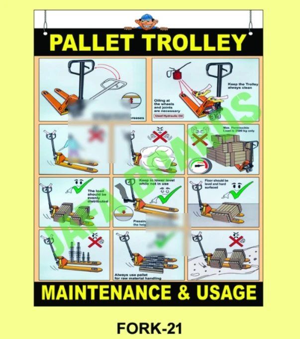 Forklift operator responsibility safety poster