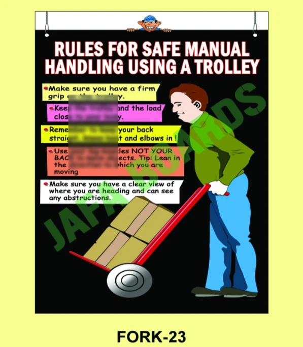 Forklift safety poster for factories