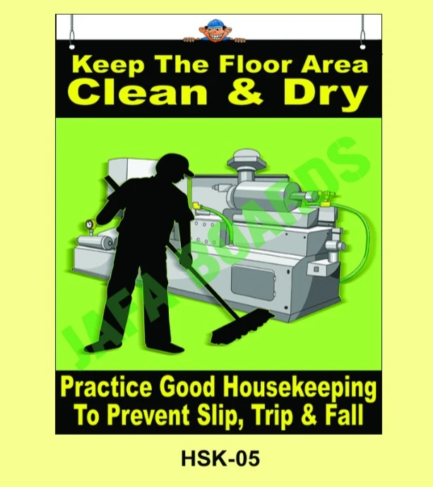 Good housekeeping practices safety poster