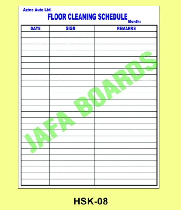 Industrial housekeeping safety awareness poster