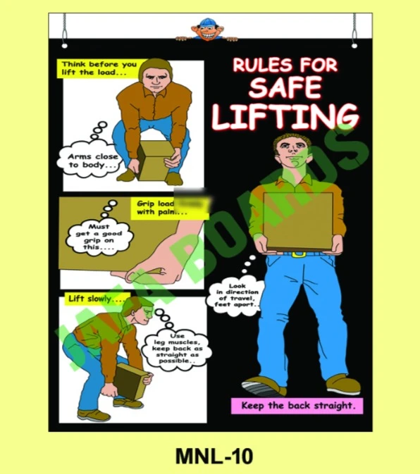Manual Handling poster 10 – back safety