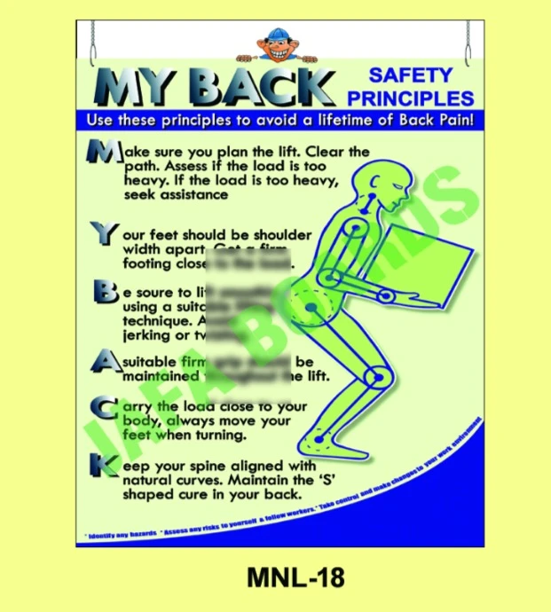 Manual Handling poster 18 – workplace safety